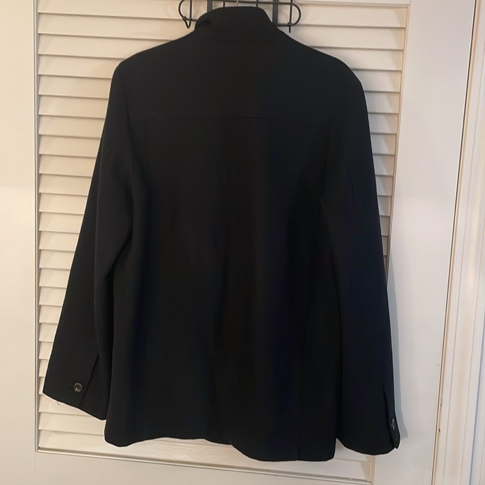 Foreign Exchange Black Wool/Viscosebutton Down Eu… - image 8